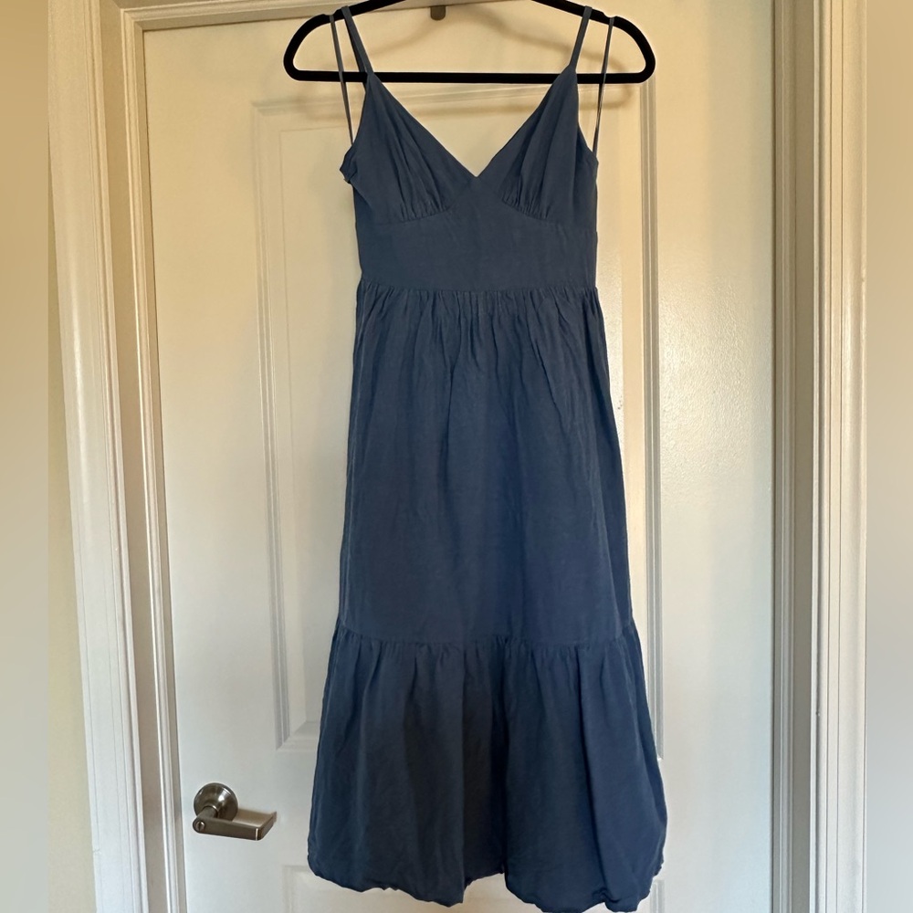 Japna Strapless Blue Dress